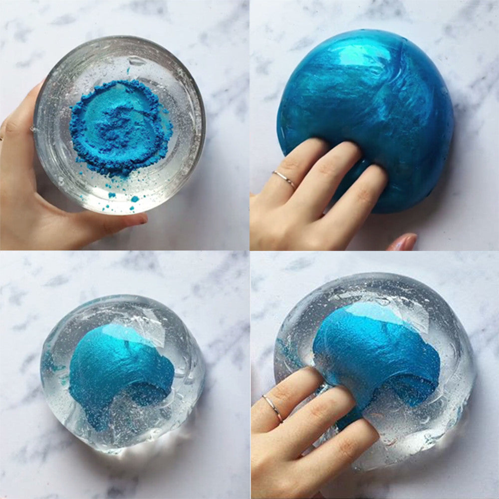 Beautiful Color Mixing Cloud Slime Squishy Putty Scented Stress Kids Clay Toy