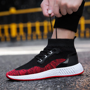 Fashion Men High Help Soft Sole Running Shoes Gym Shoes Socks Shoes